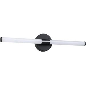 Eglo LED spiegelverlichting Ramola, badkamerspiegel lamp, metalen spiegellamp zwart met wit kunststof, warm- tot koudwit, IP44, lengte 60 cm Eglo LED spiegelverlichting Ramola, badkamerspiegel lamp, metalen spiegellamp zwart met wit kunststof, warm- tot koudwit, IP44, lengte 60 cm