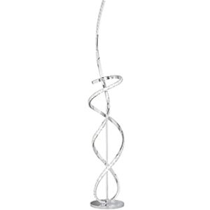 WOFI ABRO Vloerlamp, modern design, met kristallen applicaties, dimbaar, zilver WOFI ABRO Vloerlamp, modern design, met kristallen applicaties, dimbaar, zilver