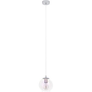 Eglo Ariscani 2 Hanglamp, 1-lichts hanglamp iriserend, voor eettafel, kleurrijk glanzend, eetkamerlamp hangend van metaal in chroom en glas, E27, Ø 20 cm Eglo Ariscani 2 Hanglamp, 1-lichts hanglamp iriserend, voor eettafel, kleurrijk glanzend, eetkamerlamp hangend van metaal in chroom en glas, E27, Ø 20 cm