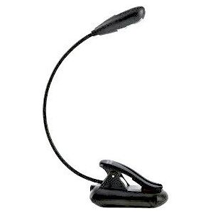 Multila Leeslamp LED met clip, stroomadapter, USB-kabel en 600 mAh Li-polymeer batterij, zwart Multila Leeslamp LED met clip, stroomadapter, USB-kabel en 600 mAh Li-polymeer batterij, zwart
