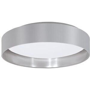 Eglo Maserlo, led-plafondlamp, 1 lamp, textiel, materiaal: staal, stof, kunststof. Kleur: grijs, zilver, wit, Ø: 40,5 cm. Eglo Maserlo, led-plafondlamp, 1 lamp, textiel, materiaal: staal, stof, kunststof. Kleur: grijs, zilver, wit, Ø: 40,5 cm.