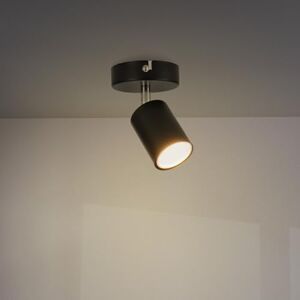 M Ledme Plafondlamp serie Black 1 spot GU10 voor droog gebruik binnenshuis IP20, lamp niet inbegrepen, geschikt voor badkamer, woonkamer, slaapkamer en keuken M Ledme Plafondlamp serie Black 1 spot GU10 voor droog gebruik binnenshuis IP20, lamp niet inbegrepen, geschikt voor badkamer, woonkamer, slaapkamer en keuken