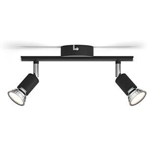 Philips Opbouwspot Limbali zwart 2 lichts 2x50W Philips Opbouwspot Limbali zwart 2 lichts 2x50W