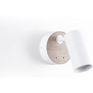 B·LED BARCELONA LED Barcelona VILSA Led-wandlamp met draaibare spot, minimalistisch design, houten afwerking, geïntegreerde schakelaar, GU10-fitting, voor hoofdeinde, slaapkamer, werkkamer B·LED BARCELONA LED Barcelona VILSA Led-wandlamp met draaibare spot, minimalistisch design, houten afwerking, geïntegreerde schakelaar, GU10-fitting, voor hoofdeinde, slaapkamer, werkkamer