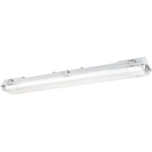 Eglo vochtbestendige lamp Eco Tube-E, verlichting kelder garage, kelderlamp buis, plafondlamp vochtbestendig, armatuur 67,5 cm, grijs kunststof, 2 G13 fittingen, IP65 Eglo vochtbestendige lamp Eco Tube-E, verlichting kelder garage, kelderlamp buis, plafondlamp vochtbestendig, armatuur 67,5 cm, grijs kunststof, 2 G13 fittingen, IP65