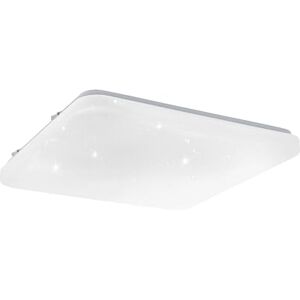Eglo Frania-IP Led-plafondlamp, plafondlamp voor de badkamer met kristaleffect, van wit metaal en kunststof, warmwit, neutraal koudwit, IP44, 33 x cm Eglo Frania-IP Led-plafondlamp, plafondlamp voor de badkamer met kristaleffect, van wit metaal en kunststof, warmwit, neutraal koudwit, IP44, 33 x cm