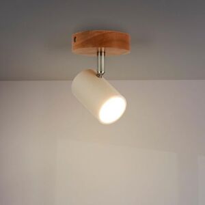 M Ledme Plafondlamp serie Wood 1 spot GU10 voor droog gebruik binnenshuis IP20, lamp niet inbegrepen, geschikt voor badkamer, woonkamer, slaapkamer en keuken M Ledme Plafondlamp serie Wood 1 spot GU10 voor droog gebruik binnenshuis IP20, lamp niet inbegrepen, geschikt voor badkamer, woonkamer, slaapkamer en keuken