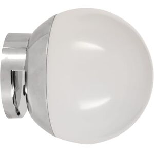 Eglo Cerveteri-E Led-spiegellamp, om op te zetten, van kunststof in chroom en wit, neutraal IP44 Eglo Cerveteri-E Led-spiegellamp, om op te zetten, van kunststof in chroom en wit, neutraal IP44