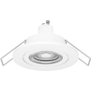 Eglo Barranco Led-inbouwspot, plafondspot voor badkamer, van kunststof in wit, warmwit, incl. GU10-lamp, IP44 Eglo Barranco Led-inbouwspot, plafondspot voor badkamer, van kunststof in wit, warmwit, incl. GU10-lamp, IP44