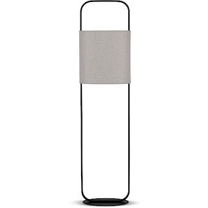 REV Staande lamp in modern design met voetschakelaar, staande lamp, leeslamp met taupe stoffen kap & E27-fitting, zwart, als stijlvolle decoratie voor woonkamer en slaapkamer, 138 cm REV Staande lamp in modern design met voetschakelaar, staande lamp, leeslamp met taupe stoffen kap & E27-fitting, zwart, als stijlvolle decoratie voor woonkamer en slaapkamer, 138 cm
