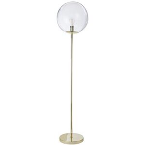 LUSSIOL Globus lamp, decoratieve vloerlamp metaal/glas, 40 W, goud/messing, Ø 34 x H 160 cm LUSSIOL Globus lamp, decoratieve vloerlamp metaal/glas, 40 W, goud/messing, Ø 34 x H 160 cm