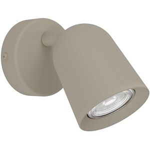 Eglo Camaldoli Spot-wandlamp voor binnen, leeslamp met flexibele spot, draaibare wandspot van staal in zandkleuren, GU10-fitting Eglo Camaldoli Spot-wandlamp voor binnen, leeslamp met flexibele spot, draaibare wandspot van staal in zandkleuren, GU10-fitting