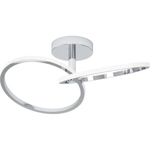 Eglo LED plafondlamp Congiunti, ringen voor woonkamer, hal plafondarmatuur, metalen woonkamerlamp in chroom, warmwit-koudwit Eglo LED plafondlamp Congiunti, ringen voor woonkamer, hal plafondarmatuur, metalen woonkamerlamp in chroom, warmwit-koudwit