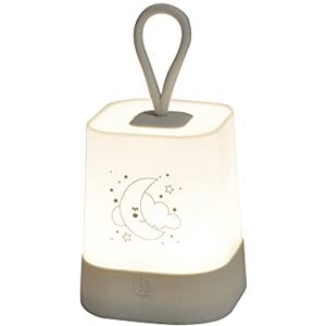 Bébé Douceur , Nachtlampje, siliconen, led, werkt op batterijen, 8 x 8 x 16 cm, grijs, wolk, essen'hemel Bébé Douceur , Nachtlampje, siliconen, led, werkt op batterijen, 8 x 8 x 16 cm, grijs, wolk, essen'hemel
