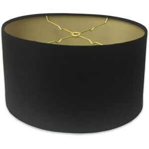 Royal Designs, Inc Royal Designs Ondiepe Ovale Hardback Lamp Shade, Zwart, 12 x 14 x 8.5 Royal Designs, Inc Royal Designs Ondiepe Ovale Hardback Lamp Shade, Zwart, 12 x 14 x 8.5