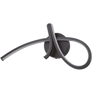 Eglo LED Wandlamp Cardoncito, binnenmuurlamp, gebogen slaapkamerlamp van zwart metaal, warmwit koelwit Eglo LED Wandlamp Cardoncito, binnenmuurlamp, gebogen slaapkamerlamp van zwart metaal, warmwit koelwit