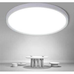 Osairous plafondlampen, Ø40cm 36W LED-plafondlamp, plafondlamp slaapkamer IP44, 6500k 3980 LM koud wit licht voor keuken, slaapkamer, gang, badkamer, woonkamer Osairous plafondlampen, Ø40cm 36W LED-plafondlamp, plafondlamp slaapkamer IP44, 6500k 3980 LM koud wit licht voor keuken, slaapkamer, gang, badkamer, woonkamer