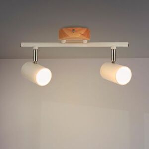 M Ledme Plafondlamp serie Wood, 2 x GU10 lampen, voor droge binnenruimtes, IP20, lamp niet inbegrepen, geschikt voor badkamer, woonkamer, slaapkamer en keuken M Ledme Plafondlamp serie Wood, 2 x GU10 lampen, voor droge binnenruimtes, IP20, lamp niet inbegrepen, geschikt voor badkamer, woonkamer, slaapkamer en keuken