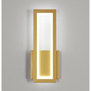 Osairous LED Binnen Wandlamp, 16W 1800LM Moderne Acryl Wandlamp Goud, LED Kamerlamp Wit 6500K voor Woonkamer, Gang, Trap, 32CM Osairous LED Binnen Wandlamp, 16W 1800LM Moderne Acryl Wandlamp Goud, LED Kamerlamp Wit 6500K voor Woonkamer, Gang, Trap, 32CM