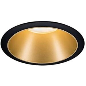 Paulmann 93395 inbouwlamp Cole stijf rond dimbaar inbouwspot zwart mat, goud spot aluminium, kunststof inbouwlamp GU10 Paulmann 93395 inbouwlamp Cole stijf rond dimbaar inbouwspot zwart mat, goud spot aluminium, kunststof inbouwlamp GU10