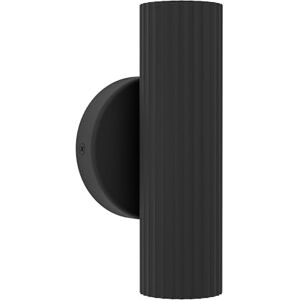 Eglo Portillo Wandlamp voor binnen, woonkamerlamp met licht omhoog en omlaag, wandspot van metaal in zwart, GU10-fitting Eglo Portillo Wandlamp voor binnen, woonkamerlamp met licht omhoog en omlaag, wandspot van metaal in zwart, GU10-fitting