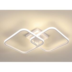 Osairous LED Vierkante Plafondlamp, 42W 4725LM LED Moderne Plafondlamp, Witte Acryl Woonkamer Plafondlamp voor Slaapkamer Keuken Studio Kantoor, Neutraal Licht 4500K, 64CM Osairous LED Vierkante Plafondlamp, 42W 4725LM LED Moderne Plafondlamp, Witte Acryl Woonkamer Plafondlamp voor Slaapkamer Keuken Studio Kantoor, Neutraal Licht 4500K, 64CM