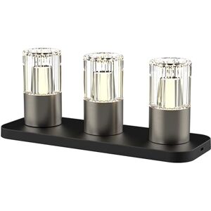 BOLD Kristy set van 3 decoratieve LED tafellampen draadloos (traploos dimbaar, 2200-3000K warm wit, laadstations + USB-kabels, tot 10 uur) Geborsteld nikkel BOLD Kristy set van 3 decoratieve LED tafellampen draadloos (traploos dimbaar, 2200-3000K warm wit, laadstations + USB-kabels, tot 10 uur) Geborsteld nikkel