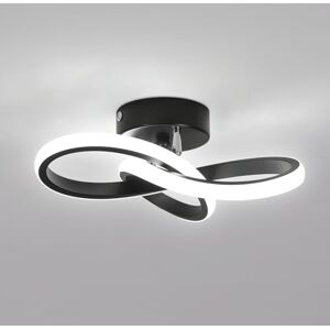 Toolight Comely Moderne LED Plafonnier 22W 2500LM, Klaverblad Vorm, Zwarte Plafondlamp voor Gang Keuken Badkamer Slaapkamer Woonkamer, Koel Wit 6500K, Diameter 25cm Toolight Comely Moderne LED Plafonnier 22W 2500LM, Klaverblad Vorm, Zwarte Plafondlamp voor Gang Keuken Badkamer Slaapkamer Woonkamer, Koel Wit 6500K, Diameter 25cm