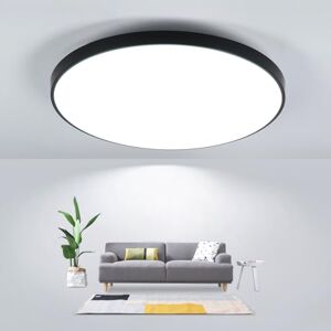 Comely LED Plafondlamp Rond 27cm – 24W IP44 Waterdicht – 6500K Koud Wit – Ultra Plat Design Ø27x4,5cm – Zwarte Lamp voor Badkamer, Keuken, Gang, Balkon – CRI 80 Comely LED Plafondlamp Rond 27cm – 24W IP44 Waterdicht – 6500K Koud Wit – Ultra Plat Design Ø27x4,5cm – Zwarte Lamp voor Badkamer, Keuken, Gang, Balkon – CRI 80