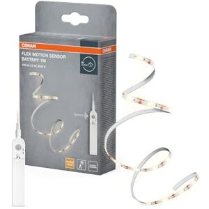 OSRAM FLEX MOTION SENSOR LED-strip op batterijen met warm wit licht en bewegingssensor, 1m, 2W, 100lm, 3000K, 830 warm wit, niet dimbaar, IP20, lamp niet vervangbaar OSRAM FLEX MOTION SENSOR LED-strip op batterijen met warm wit licht en bewegingssensor, 1m, 2W, 100lm, 3000K, 830 warm wit, niet dimbaar, IP20, lamp niet vervangbaar