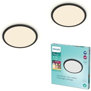 Philips 3-in-1 LED lamp SceneSwitch CL550 IP44 1300lm 2700K, dimbaar zonder dimmer, zwart Philips 3-in-1 LED lamp SceneSwitch CL550 IP44 1300lm 2700K, dimbaar zonder dimmer, zwart