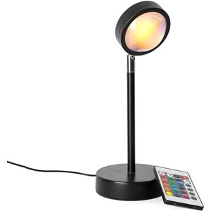 Fisura GIFTMARKET Zwarte sunset lamp met 16 instelbare kleuren. Zonsondergangseffect en ontspannend LED-licht. Decoratieve lamp en cadeau-idee met USB-kabel. Afmetingen: 26,5 cm x 10 cm Fisura GIFTMARKET Zwarte sunset lamp met 16 instelbare kleuren. Zonsondergangseffect en ontspannend LED-licht. Decoratieve lamp en cadeau-idee met USB-kabel. Afmetingen: 26,5 cm x 10 cm