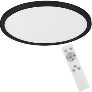 Eglo LED plafondlamp Campaspero, kantoorlamp dimbaar met afstandsbediening, ronde plafond lamp van kunststof in wit en zwart, plafondverlichting voor kantoor, warm-koud wit, Ø 30 cm Eglo LED plafondlamp Campaspero, kantoorlamp dimbaar met afstandsbediening, ronde plafond lamp van kunststof in wit en zwart, plafondverlichting voor kantoor, warm-koud wit, Ø 30 cm