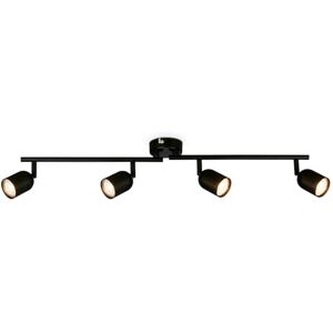 Briloner Tabo Spot - Verstelbare 4 LED GU10 - Zwart Metaal - Spotlight Briloner Tabo Spot - Verstelbare 4 LED GU10 - Zwart Metaal - Spotlight