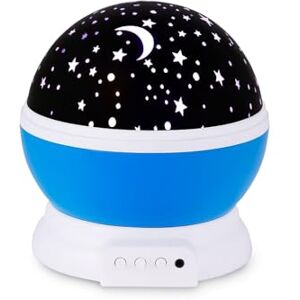 GC GLOBALCOMMERCE Projector sterren kinderen nachtlampje draaibaar 360° met 8 kleuren sterrenhemel projector voor kinderkamer, USB of batterijen GC GLOBALCOMMERCE Projector sterren kinderen nachtlampje draaibaar 360° met 8 kleuren sterrenhemel projector voor kinderkamer, USB of batterijen