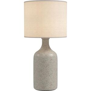 HOMCOM Tafellamp, Vintage Nachtlamp Bureaulamp met Keramische Voet, Linnen Kap, Wipschakelaar, E27 Fitting, voor Slaapkamer Woonkamer, Zandbruin+Wit HOMCOM Tafellamp, Vintage Nachtlamp Bureaulamp met Keramische Voet, Linnen Kap, Wipschakelaar, E27 Fitting, voor Slaapkamer Woonkamer, Zandbruin+Wit