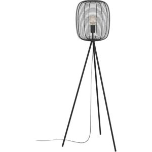 Eglo Rinroe Statief-vloerlamp, driepotige lamp voor de woonkamer, industriële vloerlamp van metaal in zwart, woonkamerlamp met E27-fitting Eglo Rinroe Statief-vloerlamp, driepotige lamp voor de woonkamer, industriële vloerlamp van metaal in zwart, woonkamerlamp met E27-fitting