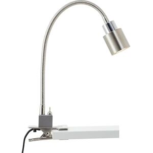 Brilliant LED klemlamp in nikkel chroom met flexibele arm & tuimelschakelaar – flexibele klemlamp, leeslamp bureaulamp bedlamp – met 3 Watt en 300 lumen, 3000K warm wit – incl. LED Brilliant LED klemlamp in nikkel chroom met flexibele arm & tuimelschakelaar – flexibele klemlamp, leeslamp bureaulamp bedlamp – met 3 Watt en 300 lumen, 3000K warm wit – incl. LED