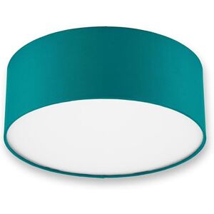 REV Plafondlamp – afdeklamp rond 30 cm met stoffen lampenkap in moderne look – ideaal voor slaapkamer, woonkamer en kinderkamer, petrol REV Plafondlamp – afdeklamp rond 30 cm met stoffen lampenkap in moderne look – ideaal voor slaapkamer, woonkamer en kinderkamer, petrol