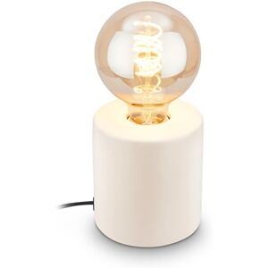 Briloner Tafellamp met kabelschakelaar, keramische voet, E27, max. 10W, bedlampje, lamp, bureaulamp, tafellamp, bureaulamp, leeslamp, bed, leeslamp, 10 x 10,3 cm, oud wit Briloner Tafellamp met kabelschakelaar, keramische voet, E27, max. 10W, bedlampje, lamp, bureaulamp, tafellamp, bureaulamp, leeslamp, bed, leeslamp, 10 x 10,3 cm, oud wit