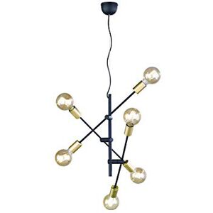 Trio Leuchten 306700632 Cross A++ tot E, hanglamp, metaal, E27, mat zwart, 54,5 x 54,5 x 150 cm Trio Leuchten 306700632 Cross A++ tot E, hanglamp, metaal, E27, mat zwart, 54,5 x 54,5 x 150 cm