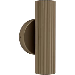 Eglo Portillo Wandlamp voor binnen, woonkamerlamp met licht omhoog en omlaag, wandspot van metaal in brons, GU10-fitting Eglo Portillo Wandlamp voor binnen, woonkamerlamp met licht omhoog en omlaag, wandspot van metaal in brons, GU10-fitting