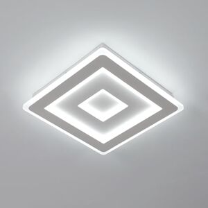 Comely moderne vierkante LED-plafondlamp 30cm, 42W 4725LM, koud wit licht 6500K, stijlvolle acryl plafondlamp voor woonkamer, slaapkamer, keuken, wit design Comely moderne vierkante LED-plafondlamp 30cm, 42W 4725LM, koud wit licht 6500K, stijlvolle acryl plafondlamp voor woonkamer, slaapkamer, keuken, wit design