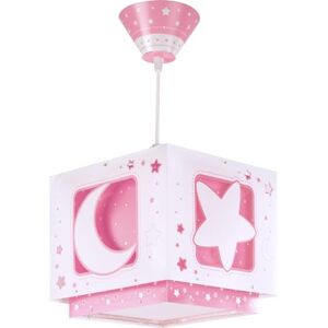 Dalber Kinderhanglamp voor aan het plafond met maan en sterren, roze, 63232MS, E27, kinderlamp voor jongens, meisjes en baby's. Dalber Kinderhanglamp voor aan het plafond met maan en sterren, roze, 63232MS, E27, kinderlamp voor jongens, meisjes en baby's.