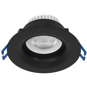 Eglo inbouwspot Salabate, Ø 8,8 cm, plafondspot badkamer, aluminium zwart, warmwit, neutraalwit, koelwit, IP65 Eglo inbouwspot Salabate, Ø 8,8 cm, plafondspot badkamer, aluminium zwart, warmwit, neutraalwit, koelwit, IP65