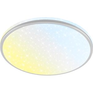 Briloner Led-plafondlamp voor badkamer met afstandsbediening, CCT, stof- en spatbescherming, sterrenhemel, keukenkroonluchter, wc-kroonluchter, 33 x 6 cm, mat chroom Briloner Led-plafondlamp voor badkamer met afstandsbediening, CCT, stof- en spatbescherming, sterrenhemel, keukenkroonluchter, wc-kroonluchter, 33 x 6 cm, mat chroom