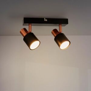 M Ledme Plafondlamp serie goud, 2 x GU10 lampen, voor droge binnenruimtes IP20, lamp niet inbegrepen, geschikt voor badkamer, woonkamer, slaapkamer en keuken M Ledme Plafondlamp serie goud, 2 x GU10 lampen, voor droge binnenruimtes IP20, lamp niet inbegrepen, geschikt voor badkamer, woonkamer, slaapkamer en keuken