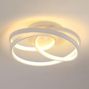 Comely Moderne LED Plafondlamp, 40W 4500LM Plafondlamp, Creatieve Spiraalvormige Witte Kroonluchter voor Woonkamer Keuken Badkamer Slaapkamer Gang, Warm Wit 3000K Comely Moderne LED Plafondlamp, 40W 4500LM Plafondlamp, Creatieve Spiraalvormige Witte Kroonluchter voor Woonkamer Keuken Badkamer Slaapkamer Gang, Warm Wit 3000K