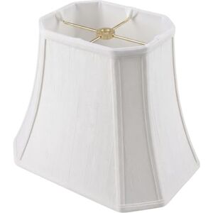 Royal Designs, Inc Royal Designs Rectangle Cut Corner Lamp Shade, White, (7 x 9) x (10.25 x 16) x 12.25 Royal Designs, Inc Royal Designs Rectangle Cut Corner Lamp Shade, White, (7 x 9) x (10.25 x 16) x 12.25
