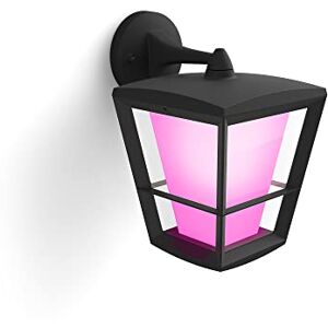 Philips Econic Wandlamp Wit en Gekleurd Licht IP44 Waterbestendige Muurlamp Dimbaar Buitenverlichting Verbind met Hue Bridge Werkt met Alexa en Google Home Omlaag Zwart Philips Econic Wandlamp Wit en Gekleurd Licht IP44 Waterbestendige Muurlamp Dimbaar Buitenverlichting Verbind met Hue Bridge Werkt met Alexa en Google Home Omlaag Zwart